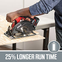 Load image into Gallery viewer, SKIL 20V 6-1/2 Inch Cordless Circular Saw, Includes 2.0Ah PWRCore 20 Lithium Battery and Charger - CR540602