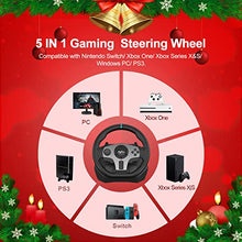 Load image into Gallery viewer, PXN V9 Gaming Steering Wheels - 270/900° Driving Sim Racing Wheel, PC Racing Wheel Dual-Motor Vibrate with Pedals and Joystick, for Xbox Series X|S,PS3, PC,Xbox One,Nintendo Switch - Unique Gifts For Xmas