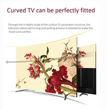 Load image into Gallery viewer, TV Cover Dust Cover, Purple Hanging 55 Inch 【2020New】 50 Curved Surface 65 European Cover Fabric Computer TV Set Wall Hanging (Size : 45in)