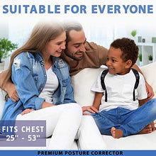 Load image into Gallery viewer, Posture Corrector for Women Men, Back Brace, Comfortable Posture Trainer for Spinal Alignment and Posture Support, Adjustable Back Straightener (Universal)