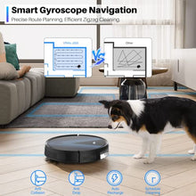 Load image into Gallery viewer, vrillo J050 Robot Vacuum and Mop Cleaner 2200Pa Strong Suction, APP&Remote Control, Wi-Fi, Compatible with Alexa and Self-Charging, Ideal for Carpet, Hard Floors, Pet Hair Cleaning