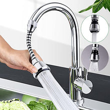 Load image into Gallery viewer, YSBZChu Flexible Kitchen Faucet Sprayer,Nozzle Sink Faucet Water Outlet 1 Pc Home 360 Degree Diameter 3.5cm Small Tap,Head Anti-Splash Leakproof Bathroom Water Saving Sprayer (Sliver)