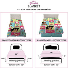 Load image into Gallery viewer, Franco Kids Bedding Super Soft Plush Micro Raschel Blanket, 62 in x 90 in, Disney Princess