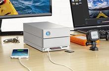 Load image into Gallery viewer, LaCie 2big Dock RAID 8TB External RAID Hard Drive HDD with SD Card CF Card Slots, for Mac and PC Desktop Data Redundancy Thunderbolt 3 USB-C USB 3.0, 1 Month Adobe CC, Data Recovery (STGB8000400)