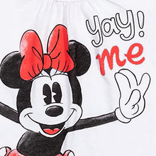 Load image into Gallery viewer, Disney Minnie Mouse Toddler Girls T-Shirt Tutu Skirt Scrunchy Set Red/White 4T