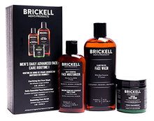 Load image into Gallery viewer, Brickell Men's Daily Advanced Face Care Routine I, Gel Facial Cleanser Wash, Face Scrub, Face Moisturizer Lotion, Natural and Organic, Scented