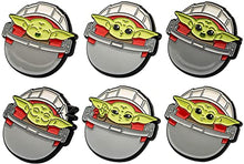 Load image into Gallery viewer, STAR WARS The Mandalorian Season 2 The Child in the Carriage Limited Edition Metal-based with Enamel 6 Lapel Pin Set (Amazon Exclusive)