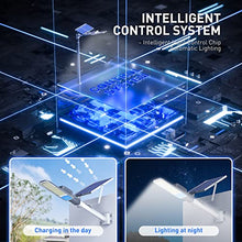 Load image into Gallery viewer, Solar Street Light, OKPRO High Brightness Led Street Light, 500W Outdoor Lighting Solar Powered, IP66 Waterproof Solar Street Lights Outdoor Dusk to Dawn for Yard Driveway
