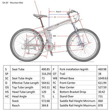 Load image into Gallery viewer, Eurobike 26” Full Suspension Mountain Bike 21 Speed Folding Bicycle Men or Women MTB (G6 Blue)