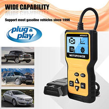 Load image into Gallery viewer, MOTOPOWER MP69033 Car OBD2 Scanner Code Reader Engine Fault Code Reader Scanner CAN Diagnostic Scan Tool for All OBD II Protocol Cars Since 1996, Yellow