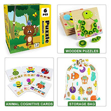 Load image into Gallery viewer, Toddler Puzzles, Wooden Jigsaw Animals Puzzles for 1 2 3 Year Old Girls Boys Toddlers, Educational Preschool Toys Gifts for Colors & Shapes Cognition Skill Learning