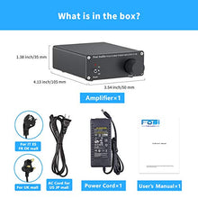 Load image into Gallery viewer, 2 Channel Amplifier Stereo Audio Amp Mini Hi-Fi Class D Integrated TPA3116 Amp for Home Speakers 50W x 2, with 19V 4.74A Power Supply - Fosi Audio V1.0B Black