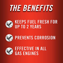 Load image into Gallery viewer, STA-BIL Storage Fuel Stabilizer - Keeps Fuel Fresh For Up To Two Years, Effective In All Gasoline, For Quick, Easy Starts, Treats Up To 80 Gallons, 32oz (22214-12PK)