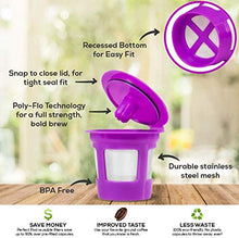 Load image into Gallery viewer, Perfect Pod Cafe Save Reusable K Cup Pod Coffee Filters | Refillable Coffee Pod Capsules with Built-In, Integrated Mesh Strainer for Use with Keurig & Select Single Cup Coffee Machines, 4-Pack