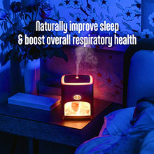 Load image into Gallery viewer, Himalayan Pink Salt Diffuser & 10 Essential Oils – 2-in-1 Therapeutic Device - Aromatherapy & Ionic Himalayan Salt Therapy – 400ml Ultrasonic Vaporizer and Ionizer with Ambient Glow