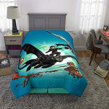 Load image into Gallery viewer, Franco Kids Bedding Soft Comforter with Sheets and Plush Cuddle Pillow Set, 5 Piece Twin Size, How to Train Your Dragon