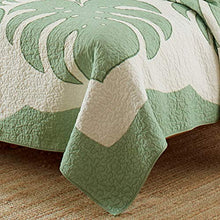 Load image into Gallery viewer, Tommy Bahama | Molokai Collection | Quilt-100% Cotton, Reversible, Soft & Breathable Bedding, Pre-Washed for Added Softness, King, Mint Green