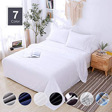 Load image into Gallery viewer, Agedate 4 Piece Brushed Microfiber Bed Sheets Set, Deep Pocket Bed Sheets Queen, Hypoallergenic, Easy to Care, Fade, Stain and Wrinkle Resistant, Queen Size, White