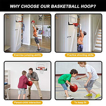 Load image into Gallery viewer, Indoor Mini Basketball Hoop Set with 3 Balls for Kids and Adults - Pro Mini Basketball Hoop for Door & Wall with Complete Basketball Accessories Perfect Christmas Birthday Gifts for Kids Boys Teens