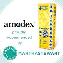 Load image into Gallery viewer, Amodex Ink and Stain Remover – Cleans Marker, Ink, Crayon, Pen, Makeup from Furniture, Skin, Clothing, Fabric, Leather - Liquid Solution - 4 fl oz Bottle