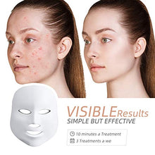 Load image into Gallery viewer, 7 Color Led Face Mask Blue Light Therapy Red Light Therapy Skin Rejuvenation Facial Skin Care Mask Therapy Skin Rejuvenation