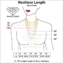 Load image into Gallery viewer, Galaxy Gold 14k 22" Solid Yellow Gold Necklace with Natural 1.20ct Emerald Heart Pendant