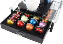 Load image into Gallery viewer, DecoBros Crystal Tempered Glass Nespresso Vertuoline Storage Drawer Holder for Capsules