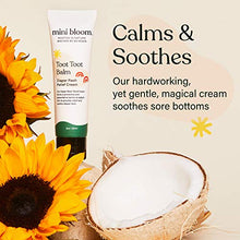 Load image into Gallery viewer, Mini Bloom Toot Toot Balm Diaper Rash Relief Cream | Baby & Kid Safe | Calms & Soothes Irritated Skin | Made w/Zinc Oxide, Vitamin E, Shea Butter, Coconut, Jojoba & Sunflower Oils | 2 oz