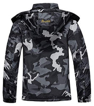 Load image into Gallery viewer, MOERDENG Men's Waterproof Ski Jacket Warm Winter Snow Coat Mountain Windbreaker Hooded Raincoat