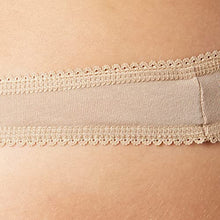Load image into Gallery viewer, Iris & Lilly Women's Cotton Thong Underwear, Pack of 5, Medium Beige, X-Large