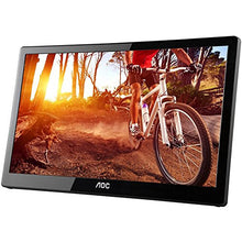 Load image into Gallery viewer, AOC e1659Fwu 16-Inch Ultra Slim 1366x768 Res 200 cd/m2 Brightness USB 3.0-Powered Portable LED Monitor (Renewed)