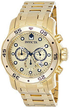 Load image into Gallery viewer, Invicta Men's Pro Diver Japanese Quartz Watch with Gold-Plated-Stainless-Steel Strap, 19 (Model: 0074)