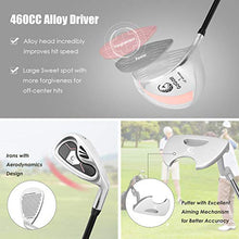 Load image into Gallery viewer, Tangkula Womens Golf Clubs Package Set 10 Pieces Right Hand, Includes 460cc Alloy Driver, 3# Fairway Wood, 4# Hybrid, 6#, 7#, 8#, 9# & P# Irons, Free Putter, Golf Club Set (Pink)