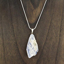 Load image into Gallery viewer, Buy 2 Get 1 FREE ~ Genuine Premium Quality Healing Raw Gemstone Pendant Necklace - Amethyst, Apatite, Citrine, Emerald, Kyanite, Lepidolite, Clear & Rose Quartz, Tourmaline (Lepidolite)