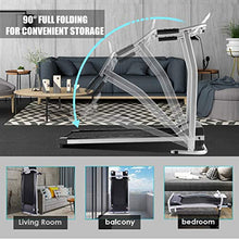 Load image into Gallery viewer, Electric Treadmill, Folding Treadmills for Small Spaces with LCD Monitor, Running Walking Jogging Exercise Compact Exercise Treadmill, Running Machine Equipment for Home Gym Office Use