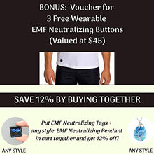 Load image into Gallery viewer, EMF Protection for Cell Phone Radiation Neutralizers + Free $45 Voucher for 3 EMF Radiation Neutralizer Buttons - Slim Design - 100% USA Made - 5, 10 or 20 Pack - Doctor Created