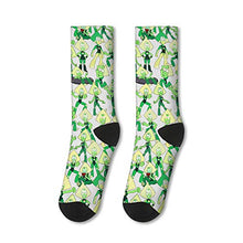 Load image into Gallery viewer, Men's Peridot-Crystal-Gems-Yellow-Hair‎-Green- Socks Long Crew Running Steven-Universe- Socks Fancy