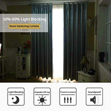 Load image into Gallery viewer, Hiiiman Solid Rod Pocket Top Winking Bumblebee Cartoon Doodle W72 x L63 Blackout Curtains for Living Room