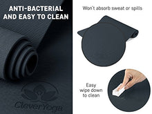 Load image into Gallery viewer, Clever Yoga Mat Exercise Mats and Workout Mats For Home Gym Studio Foam Mat Non Slip (Gray)