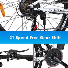 Load image into Gallery viewer, VIVI Electric Bike for Adults, Folding Electric Mountain Bicycle Adults 26 inch E-Bike 350W Motor Professional 21 Speed Gears with Removable 36V 10.4Ah Lithium-Ion Battery