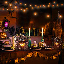 Load image into Gallery viewer, TomCare Halloween Lights Flickering Flame Solar Lights Outdoor Halloween Decorations Solar Powered Waterproof Auto On/Off LED Decorative Patio Lighting for Halloween Party Gift Deck Yard Garden Decor