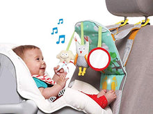 Load image into Gallery viewer, Taf Toys Play & Kick Car Seat Toy | Baby’s Activity & Entertaining Center, for Easier Drive and Easier Parenting, Soft Colors to Keep Baby Calm, Lights & Musical, Baby Safe Mirror, Detachable