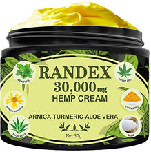 Load image into Gallery viewer, RANDEX 30000MG Organic Hemp Cream, Natural for Sore Muscles, Stiff Joints, and Aching Knees, Shoulders, or Body, Extra Strength