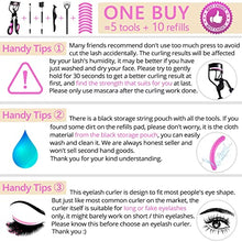Load image into Gallery viewer, Eyelash Curlers Eyebrow Brush Kit for Women w Lash Curler, Eyelash Comb Seperator, Mascara Brushes, Eyelash Extension Tweezers, Angled Eyebrow Brush and Comb, 10 Silicone Refills Pads for Lash & Brow