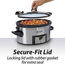 Load image into Gallery viewer, Crock-Pot SCCPVL610-S-A 6-Quart Cook & Carry Programmable Slow Cooker with Digital Timer, Stainless Steel