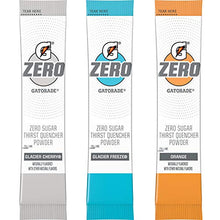 Load image into Gallery viewer, Gatorade G Zero Powder, Glacier Cherry Variety Pack, 0.10oz Individual Packets (50 Pack)