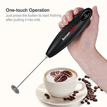Load image into Gallery viewer, Bonsenkitchen Handheld Milk Frother, Electric Hand Foamer Blender for Drink Mixer, Perfect for Bulletproof coffee, Matcha, Hot Chocolate, Mini Battery Operated Milk Whisk Frother