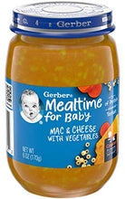 Load image into Gallery viewer, Gerber 3rd Foods Mealtime for Baby Jar, Mac & Cheese with Vegetables, 6 OZ