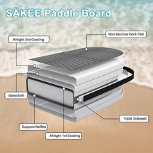 Load image into Gallery viewer, SÄKEE 10FT Inflatable Stand Up Paddle Board with Premium SUP Accessories, Fit for Youth & Adult Paddleboard with Kayak Seat