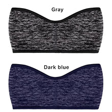 Load image into Gallery viewer, SAVITA 2 Pack Ear Warmers Headband Stretchy Ear Covers Sweatband Ski Winter Headband Earmuff Workout Headbands Moisture Wicking Thermal Sport Headbands for Women Man Girls (Gray and Dark Blue)